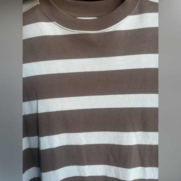 AYR The Early Mornings Tee - Small/Sundown Stripe Shiitake - Picture 9 of 9
